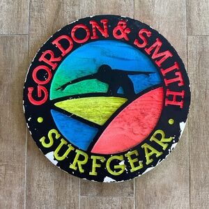 Gordon & Smith Vintage Surf Foam Core Sign
